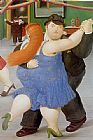 Fernando Botero Dancers 1987 painting